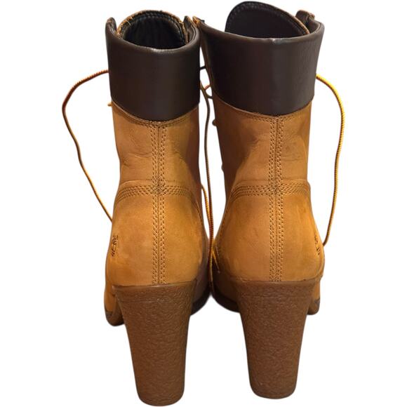 Timberland Allington Mid Lace-Up Boot wheat winter fall style  3.5" heel size 9 - Picture 6 of 16